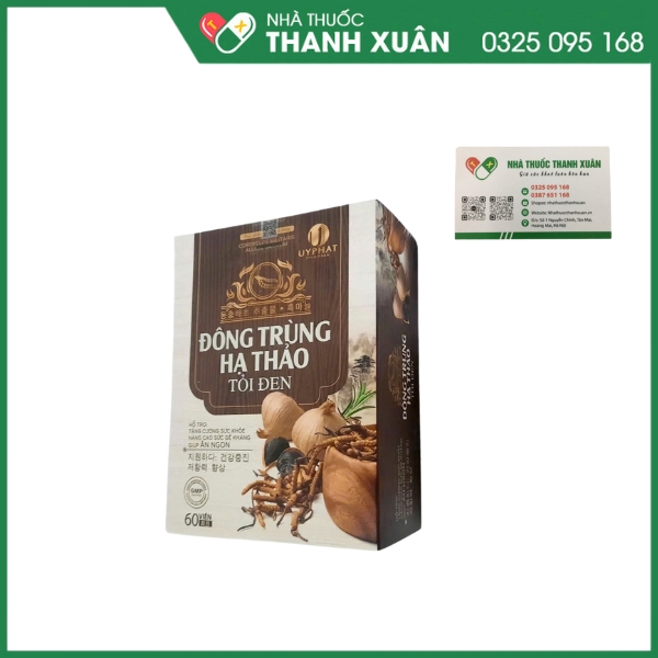 Đông Trùng Hạ Thảo Tỏi Đen - Uy Phát hỗ trợ tăng cường sức khỏe